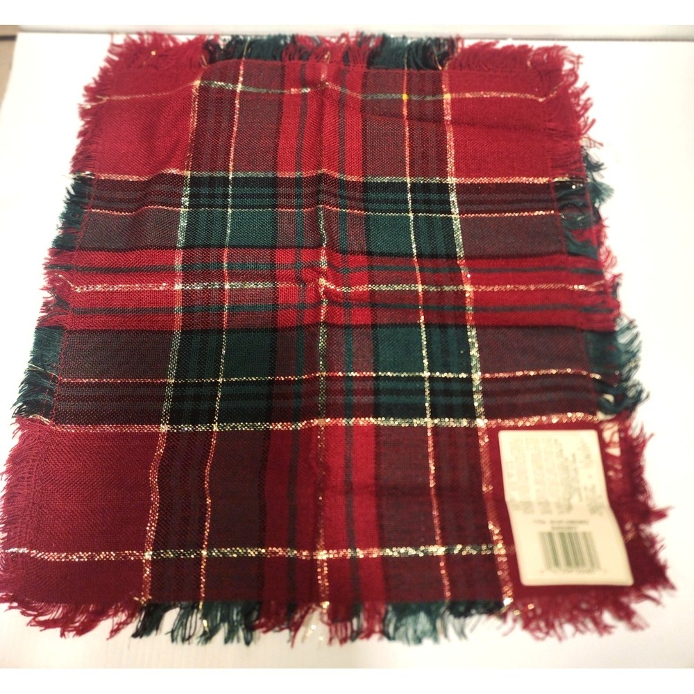 Bardwil Linens 4 Christmas Dinner Napkins #1704 Resplendence Burgundy